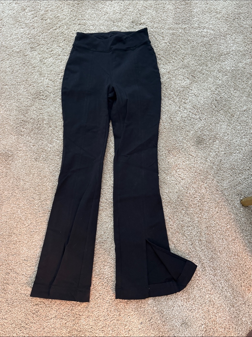 ALO High-Waist Black Flare Pants
